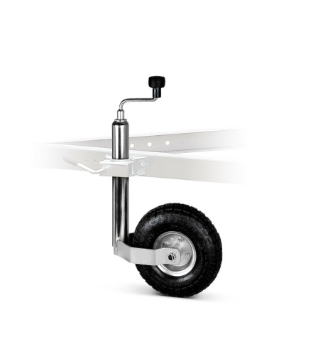 Servotimone per rimorchi e roulotte ruota 260mm estensione 490 750mm