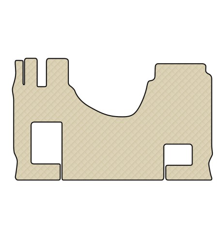 Tappeto camion similpelle imbottito Beige Mercedes Actros MP4 MP5 sed pi