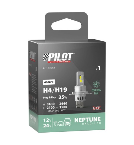 Lampada conversione a LED Halo Neptune Series H4 H19 35W