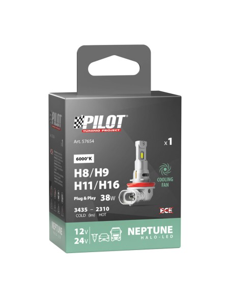 Lampada conversione a LED Halo Neptune Series H8 H9 H11 H16 38W