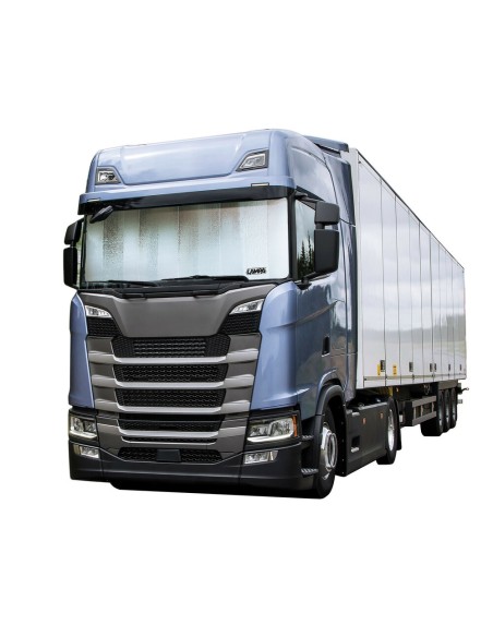 Scudo termico per parabrezza camion Nero opaco XXL 90x240cm