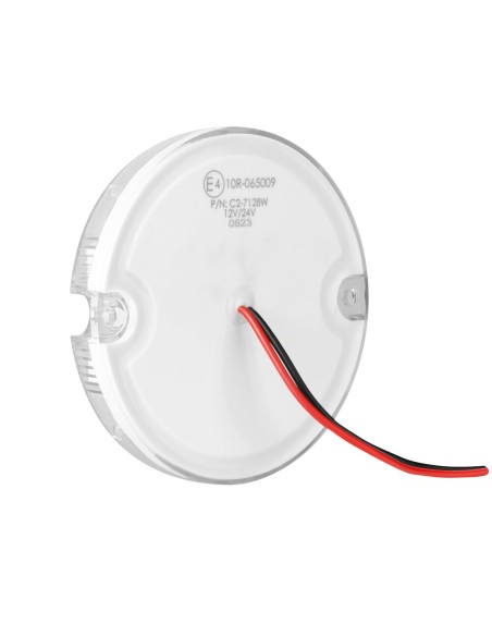 Luce ingombro perimetrale tonda 4 Led 12 24V Bianco