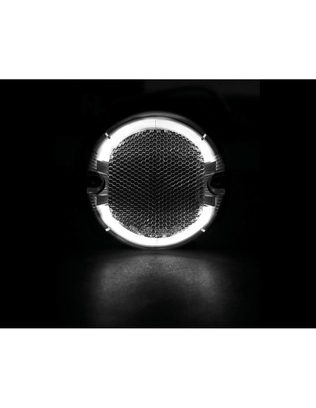 Luce ingombro perimetrale tonda 4 Led 12 24V Bianco