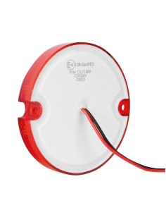 Luce ingombro perimetrale tonda 4 Led 12 24V Rosso 2