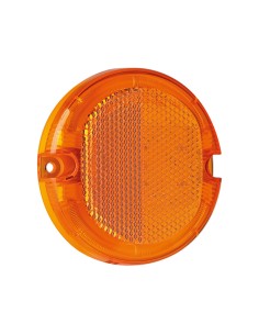 Luce ingombro perimetrale tonda 4 Led 12 24V Arancio