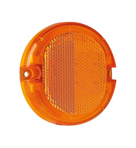 Luce ingombro perimetrale tonda 4 Led 12 24V Arancio