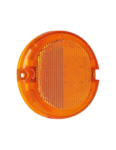 Luce ingombro perimetrale tonda 4 Led 12 24V Arancio