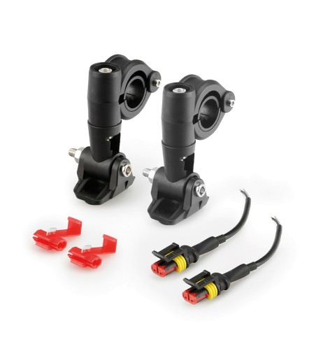 Kit 2 faretti Fog X1 ausiliari omologati fendinebbia a Led 12V 20W