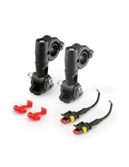 Kit 2 faretti Fog X1 ausiliari omologati fendinebbia a Led 12V 20W