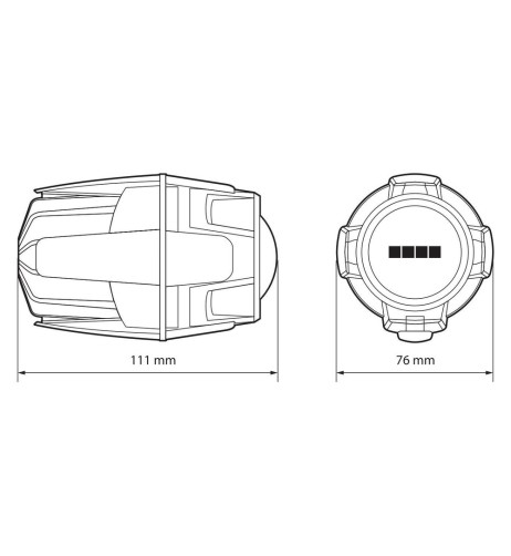 Kit 2 faretti Fog X1 ausiliari omologati fendinebbia a Led 12V 20W