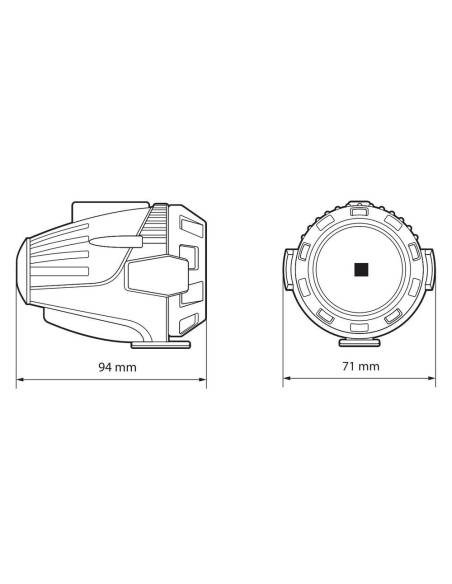 Kit 2 faretti Fog X2 ausiliari omologati fendinebbia a Led 12V 11W