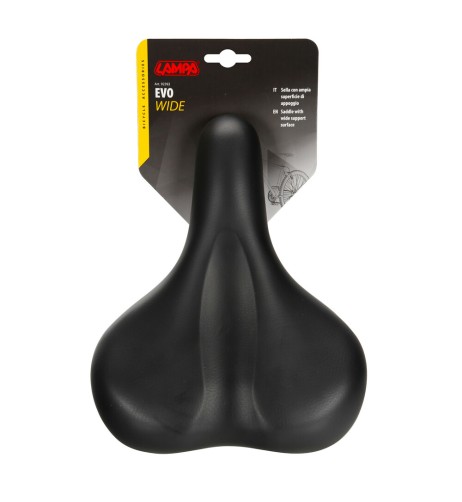 Sella Evo Wide per bici con morsetto integrato
