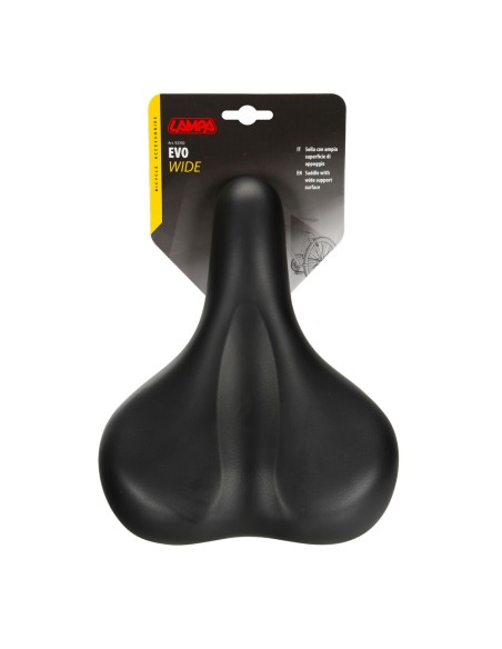 Sella Evo Wide per bici con morsetto integrato