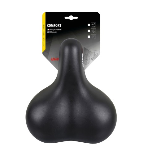 Sella bicicletta city relax S6 260x225mm nero