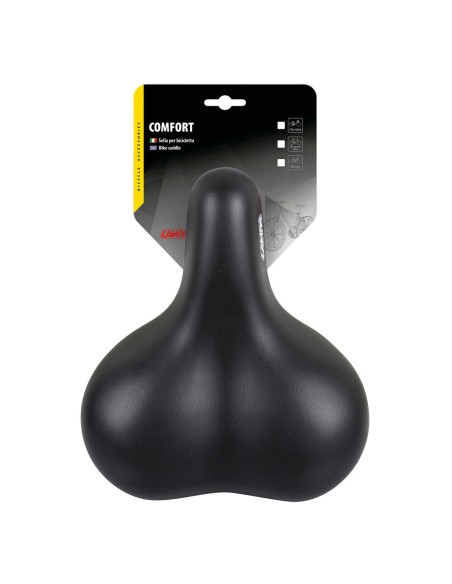 Sella bicicletta city relax S6 260x225mm nero