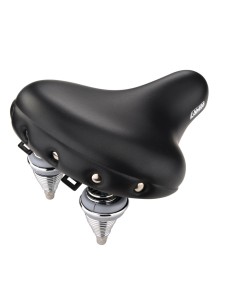 Sella bicicletta city relax doppia molla S7 280x245mm nero