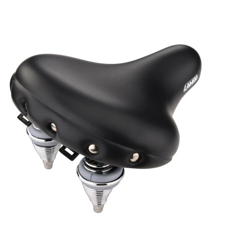 Sella bicicletta city relax doppia molla S7 280x245mm nero
