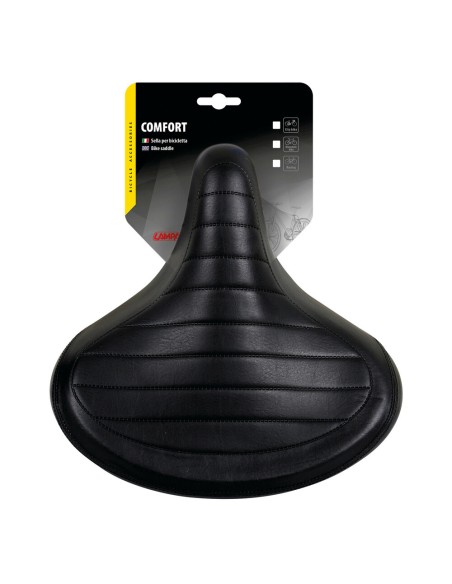 Sella bicicletta city relax doppia molla S13 260x255mm nero