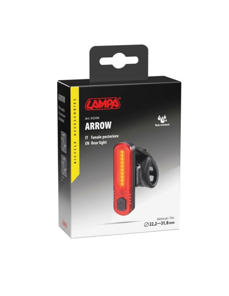 Fanale posteriore Bici a Led ricaricabile USB Arrow