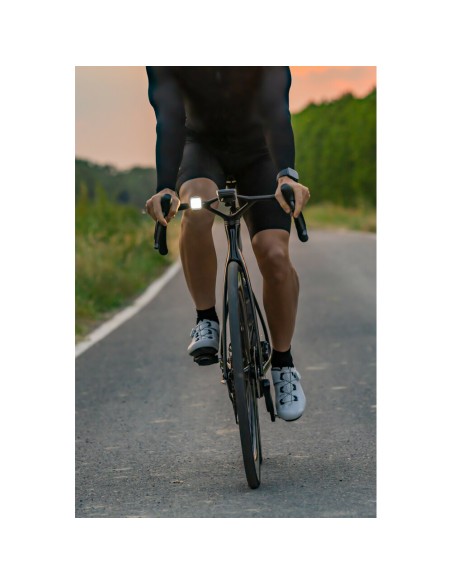Kit fanale anteriore e posteriore Bici Square Led ricaricabili USB