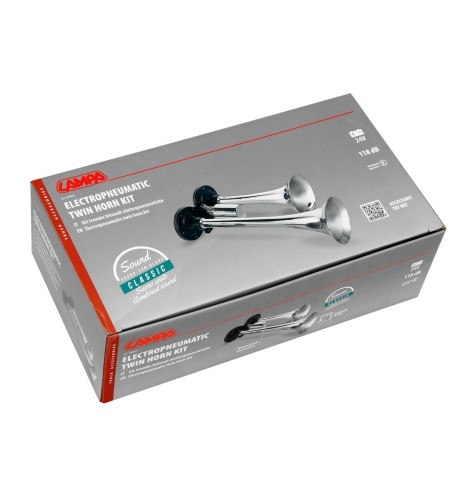 Kit trombe pneumatiche camion furgone 24V 23 30cm 1 suono