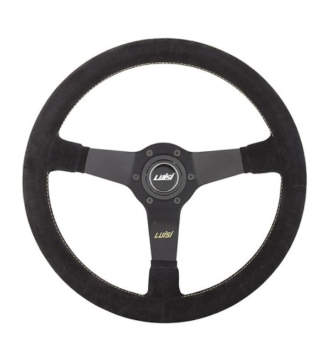 Volante universale Luisi Mirage 350mm in camoscio nero