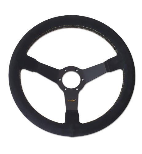 Volante universale Luisi Mirage 350mm in camoscio nero