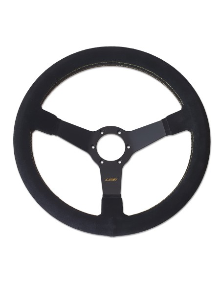 Volante universale Luisi Mirage 350mm in camoscio nero