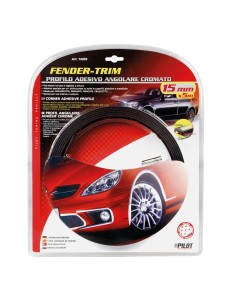 Profilo adesivo angolare cromato auto 5 metri larghezza 15mm 2