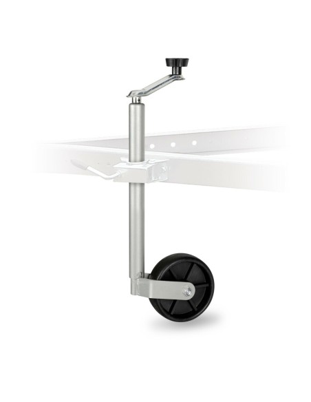 Servotimone per rimorchi e roulotte ruota 160mm estensione 475 720mm