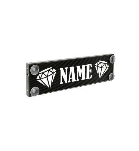 Tabella personalizzabile a Led 12 24v con telecomando Carbon Look