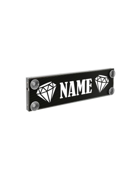Tabella personalizzabile a Led 12 24v con telecomando Carbon Look