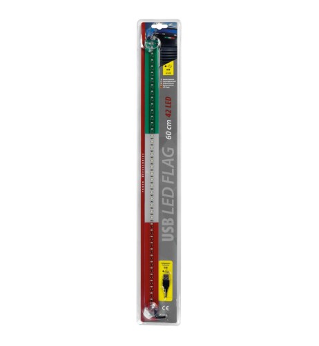 Bandiera luminosa Italia 42 Led USB camion 60cm