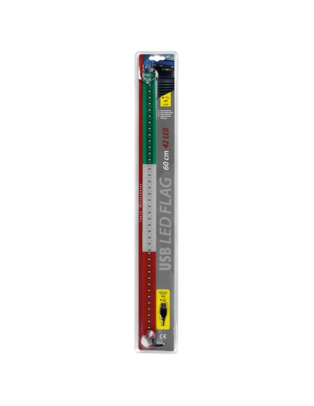 Bandiera luminosa Italia 42 Led USB camion 60cm
