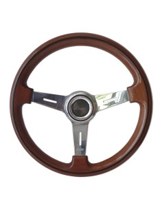 Volante universale vintage Luisi Mugello Classico II 370mm in mogano